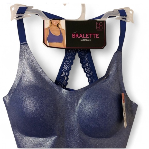 NOBO Blue Intimates Racerback Bra - Picture 1 of 5